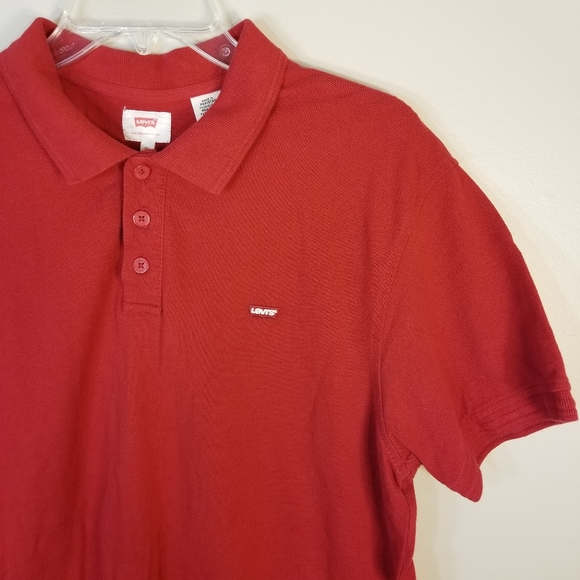 Levi's Red Polo Shirt XL - Picture 10 of 16